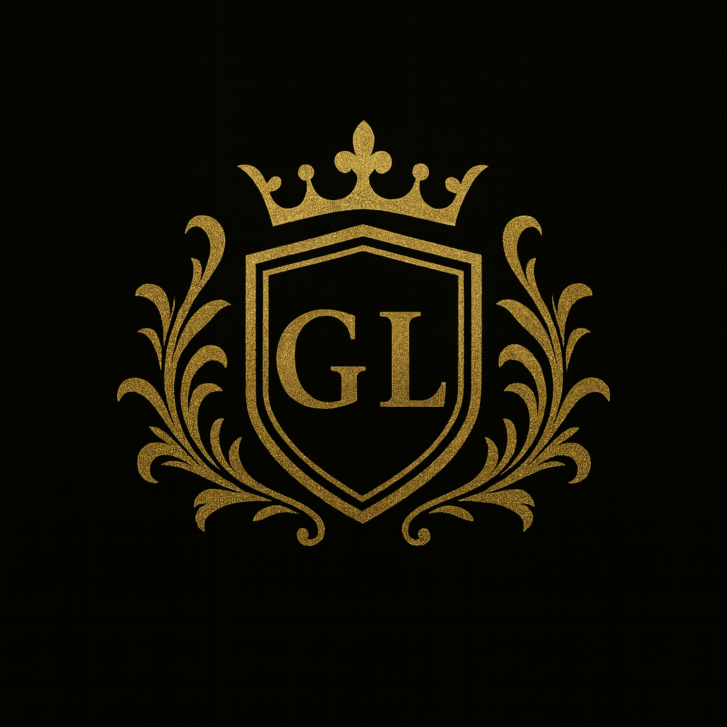 Gold Label Detailing Crest Logo